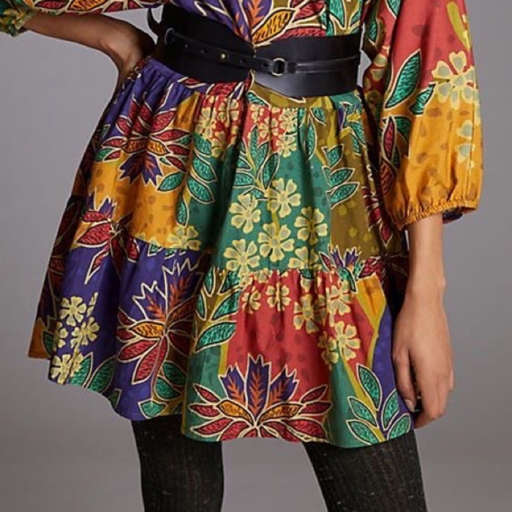 Anthropologie Flowy Mini Dress Conditions Apply - Picture 5 of 10